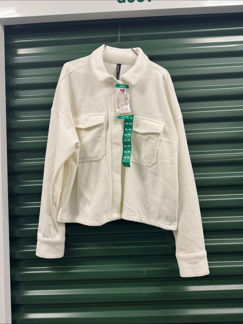 Mondetta Off-White Utility Jacket with Chest Pockets